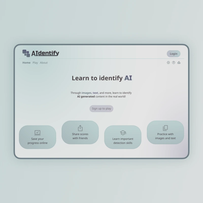 AIdentify homepage mockup - by Divi Newton