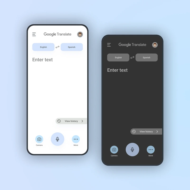 Translate app redesign concept - UI by Divi