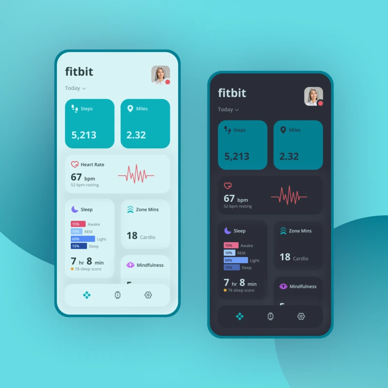 Fitbit app redesign concept - UI by Divi